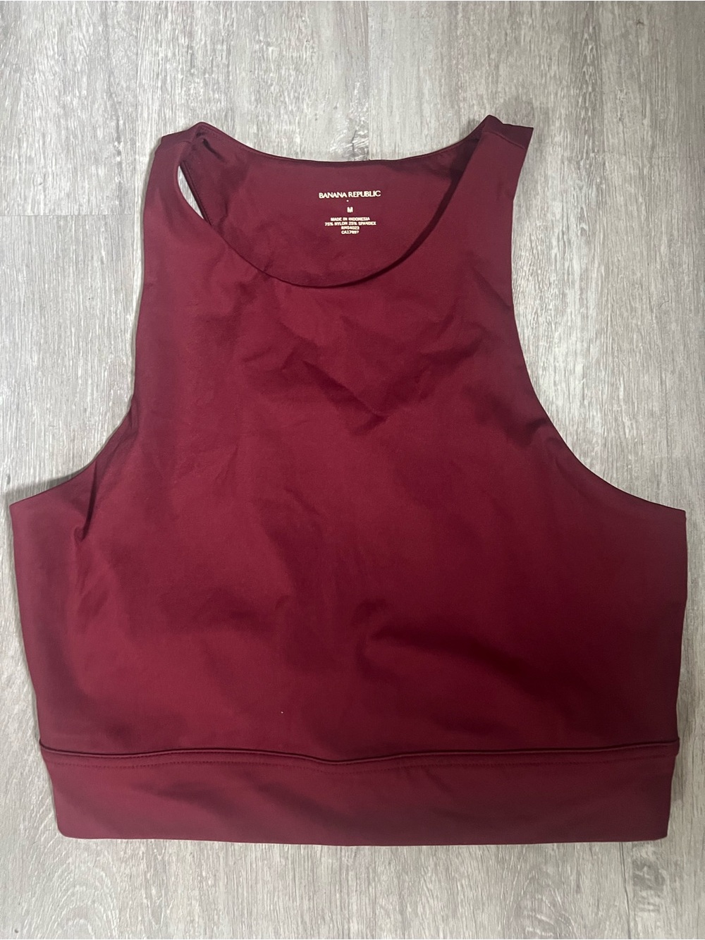 Banana Republic Burgundy Cropped Tank Top